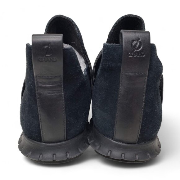 Cole Haan ZeroGrand Slip On Sneakers Women’s All Blackout Suede Flexible Run 6.5 - Picture 4 of 7
